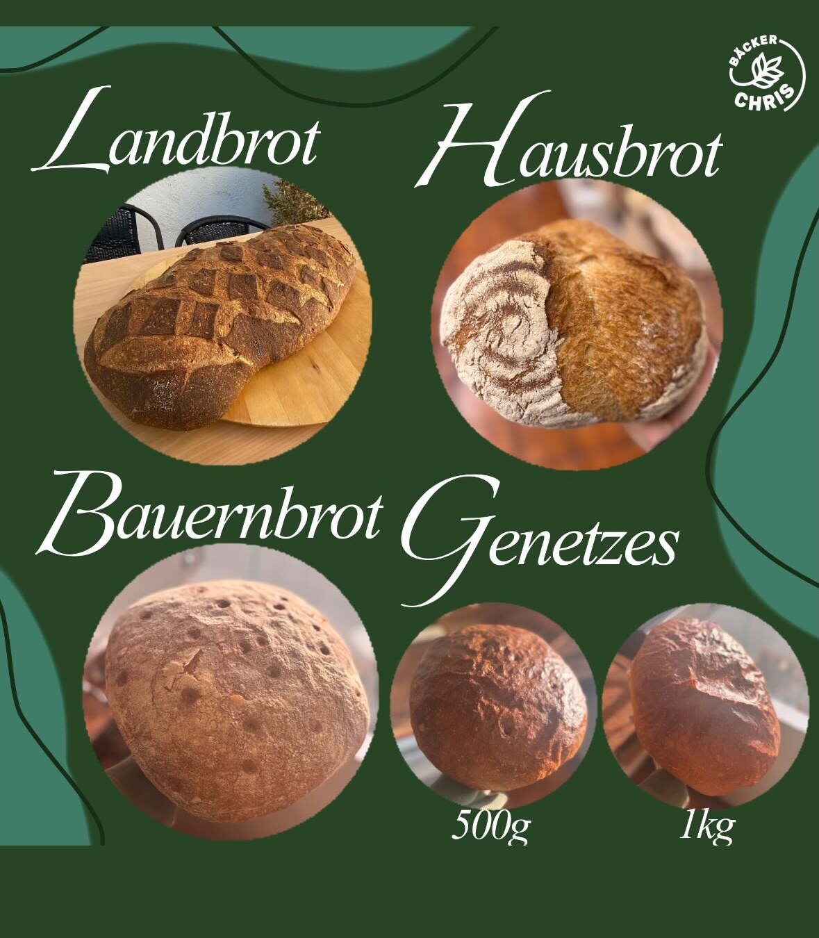 Landbrot, Hausbrot, Bauernbrot und Genetztes